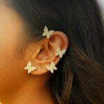 Gold Butterfly Ear Cuff