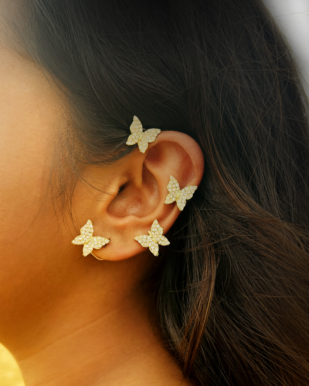 Gold Butterfly Ear Cuff