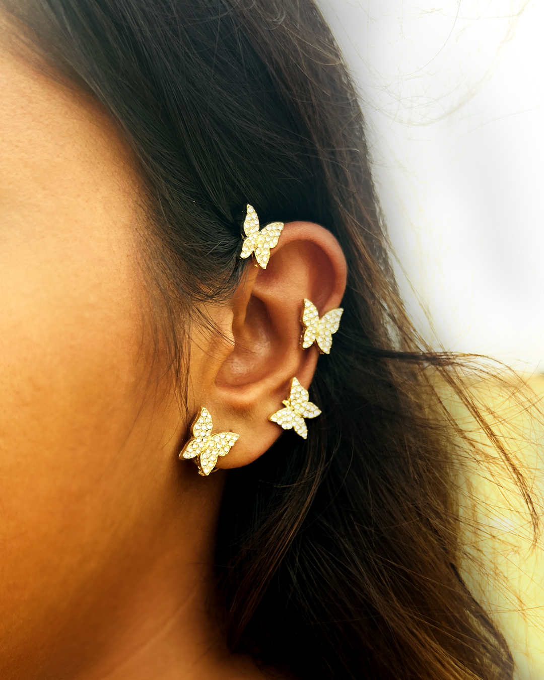 Gold Butterfly Ear Cuff - Image 2