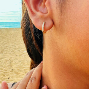 18K Gold Plated With Zirconia Stones