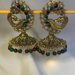 Peacock With Sunburst Dangles