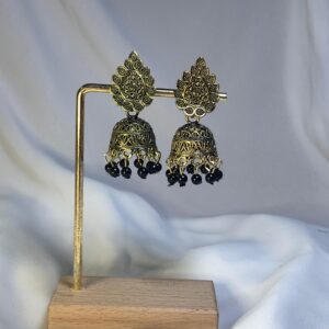 Golden Drop Dome Shaped Jhumka