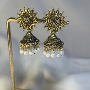 Sunflower Shaped Jhumka