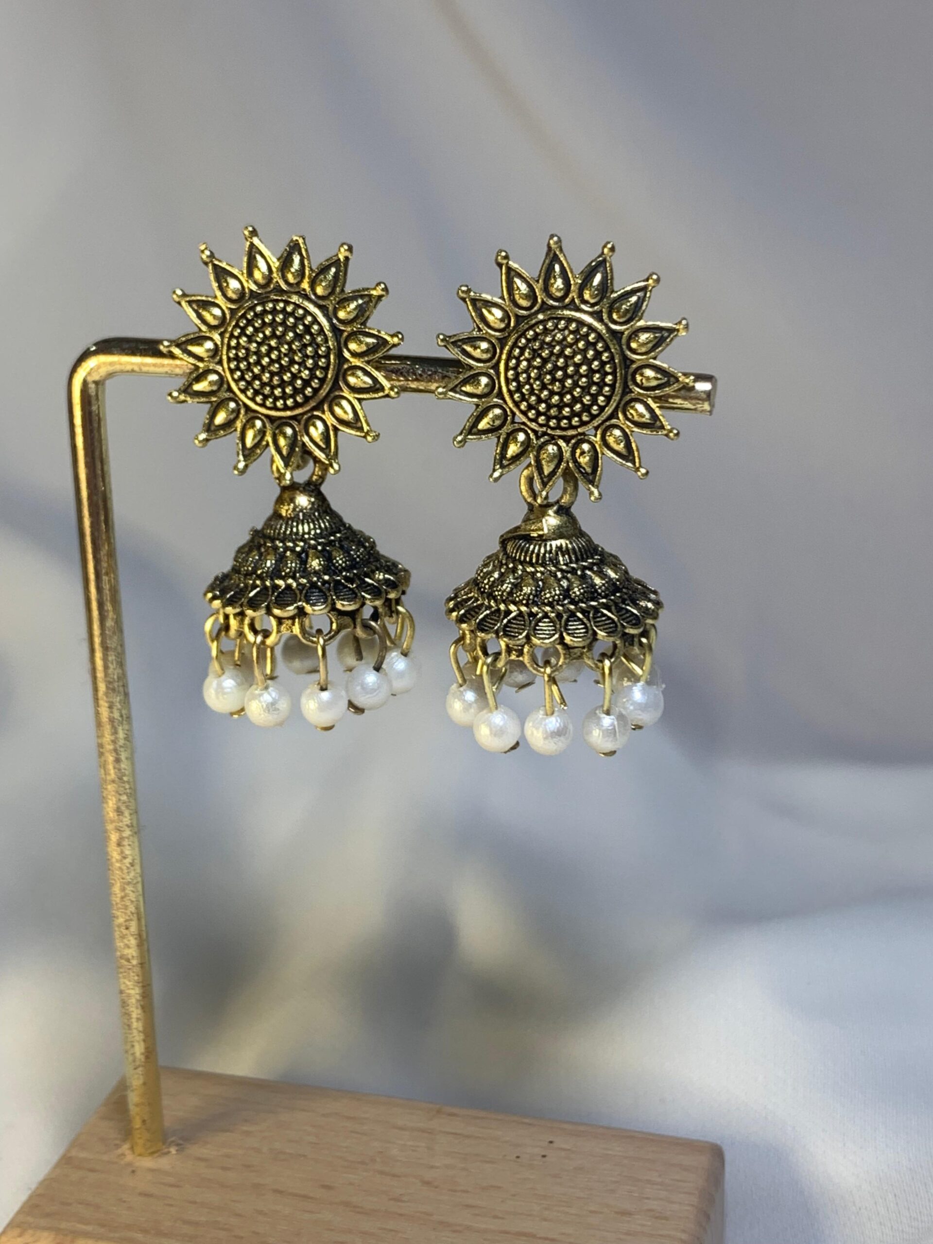 Sunflower Shaped Jhumka