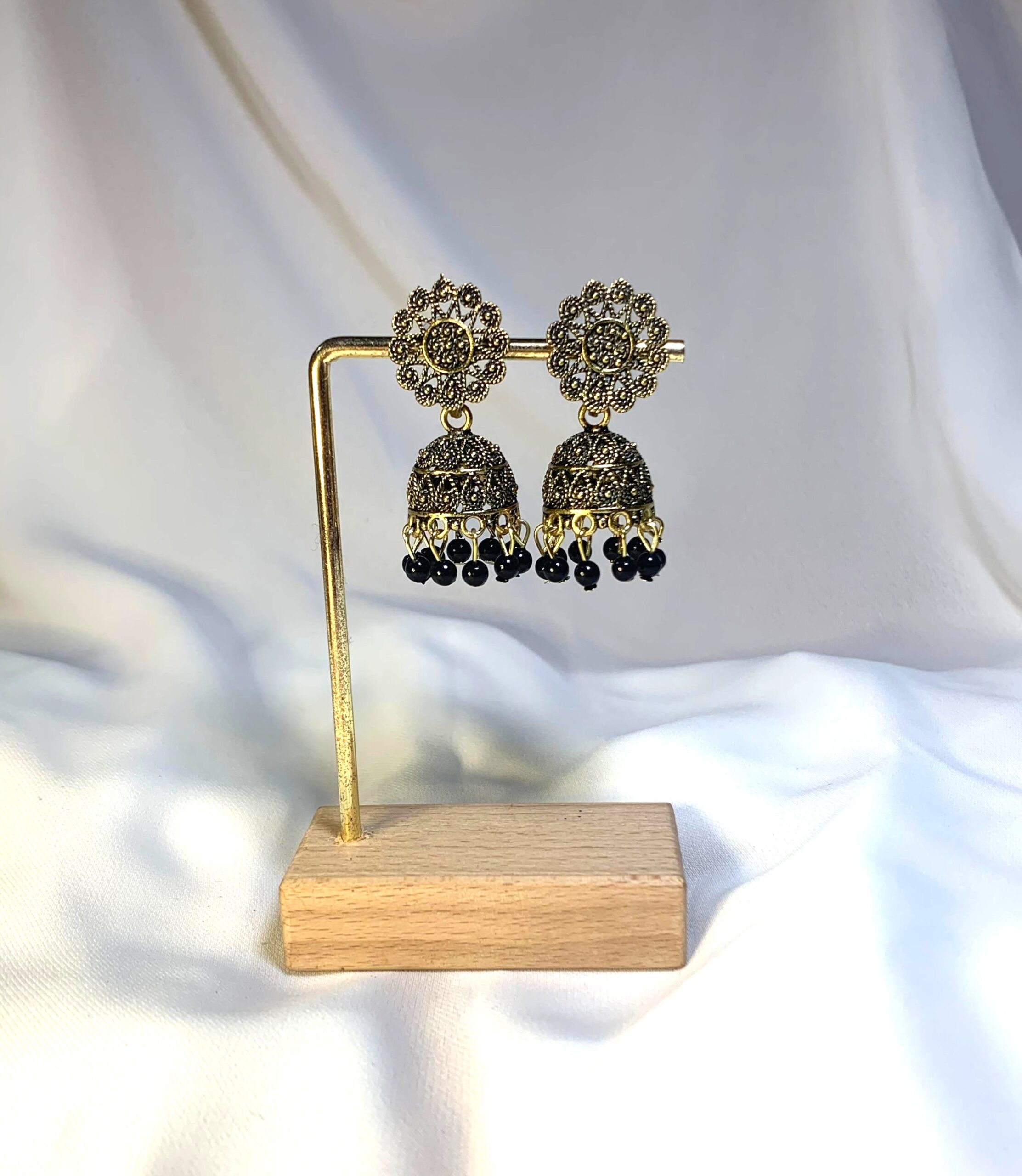 Gold & Black Cosmic Bloom